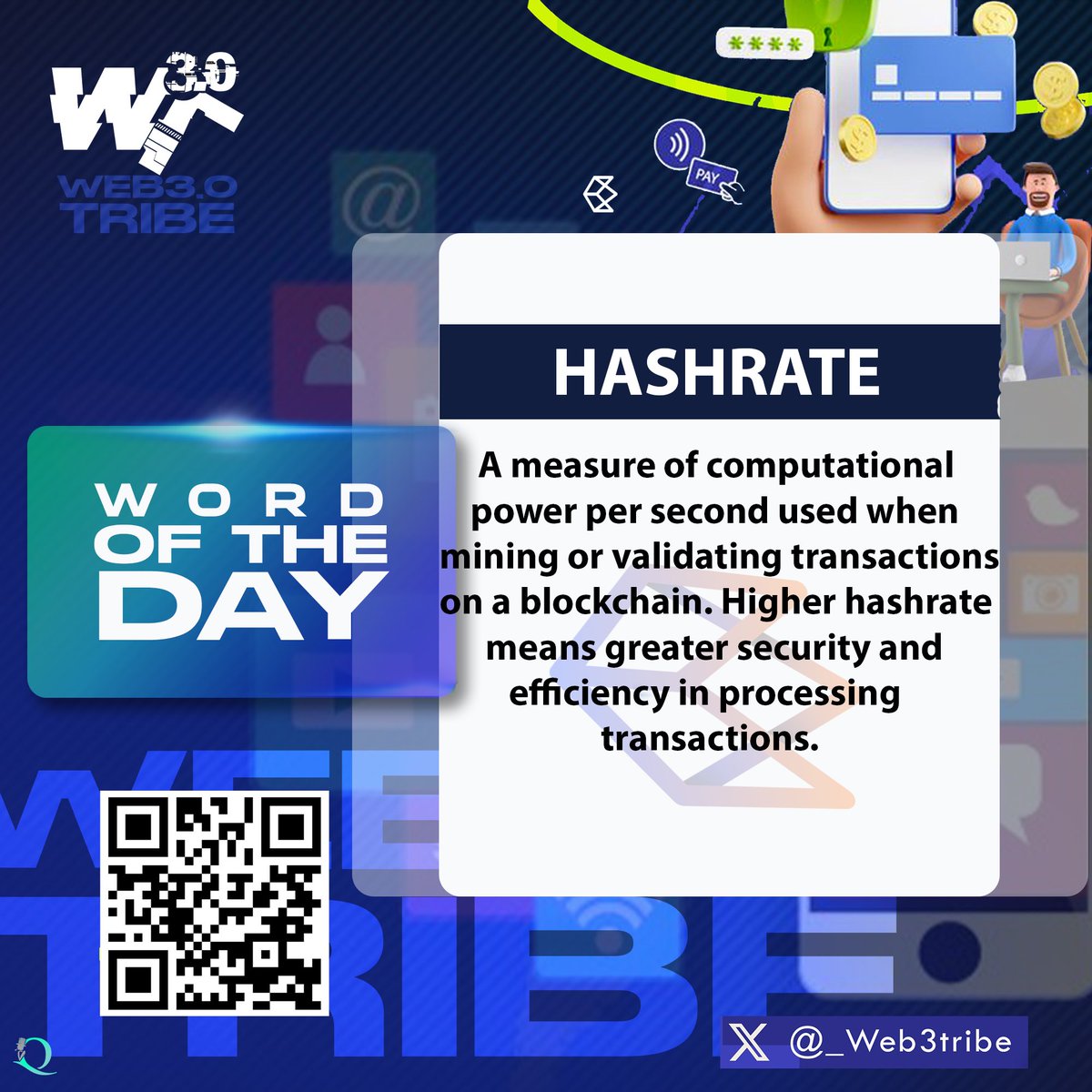 _Web3Tribe's tweet image. 💡 Word of the Day: HASHRATE 💡

Stay informed with @Web3fest1 Web3tribe and power up your blockchain knowledge! #Blockchain #CryptoEducation #Web3Tribe #Egonblockchain