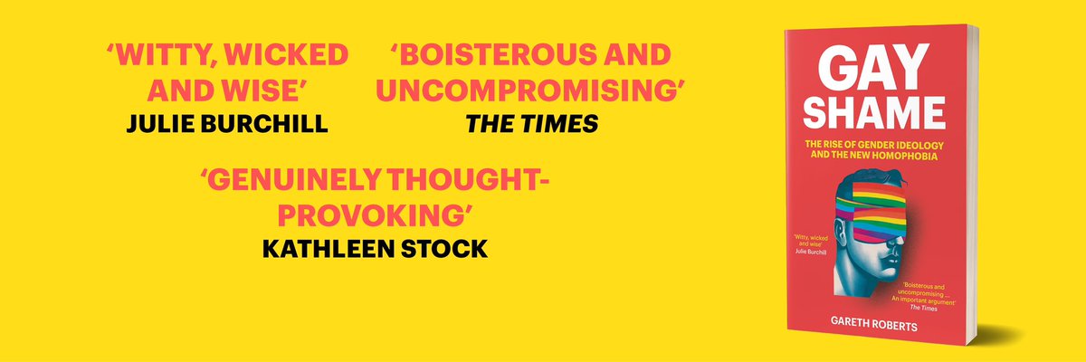 OldRoberts953's tweet image. My book ‘Gay Shame’ is out now - which I try to make sense of the last decade of gender mania, and why many gay men - of all people! - have been among its biggest cheerleaders.
Hardback, paperback, ebook and audio (read by me) available now!