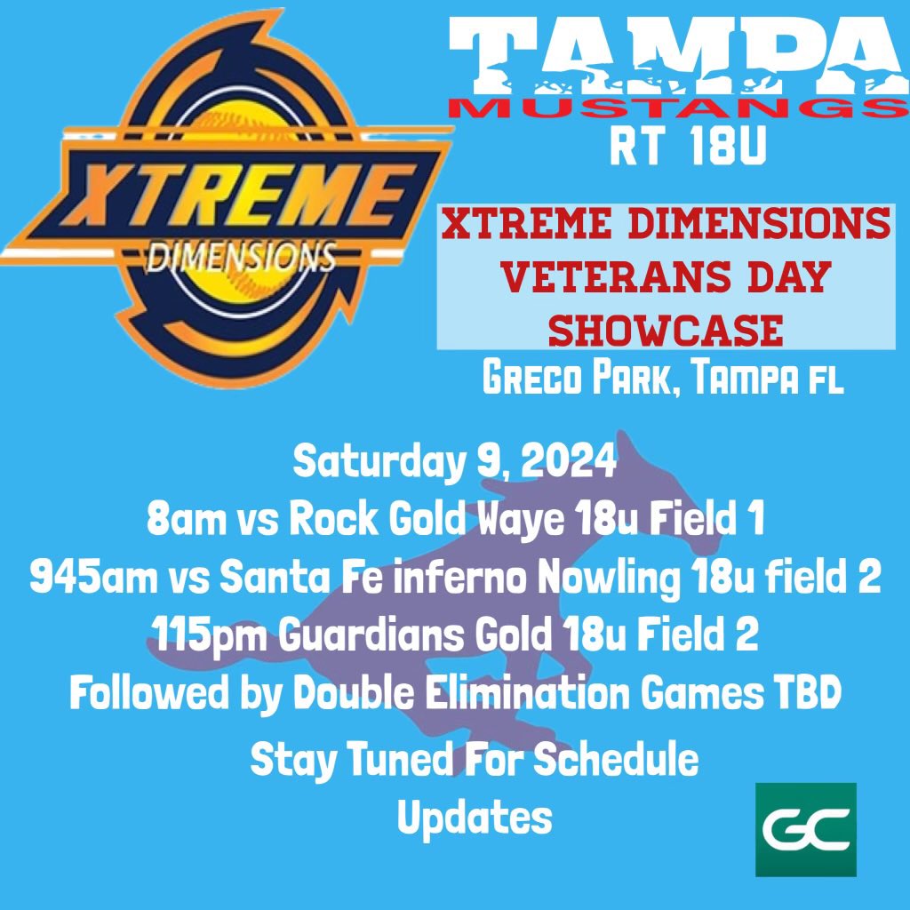 Come check us out this weekend for the Xtreme Dimensions Veterans Day Showcase in Tampa, Fl!!🐎🥎