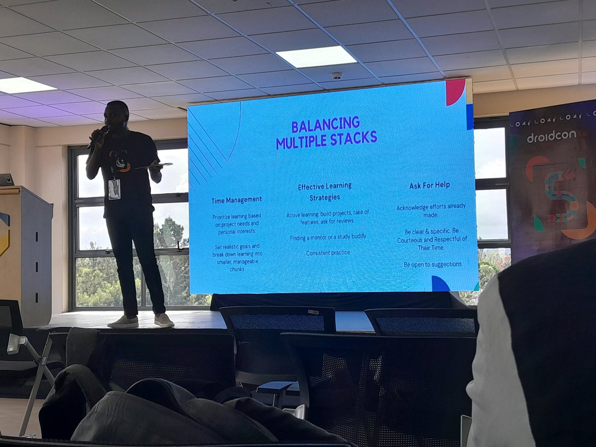 OwalaCheryl's tweet image. The good, the ugly, and everything in between when mastering multiple stacks (at least trying to).@muth0mi . Such an insightful session. #polyglots . #droidconKe #FlutterconKe