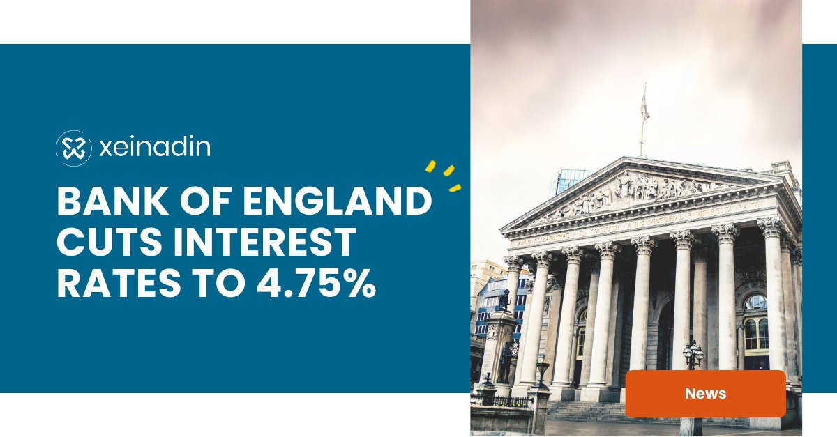 The Bank of England has just announced a reduction in the base rate from 5% to 4.75%, marking the second cut this year. This move aims to support economic growth amid easing inflation pressures.

#BankOfEngland #Borrowing #InterestRates #Business #UK