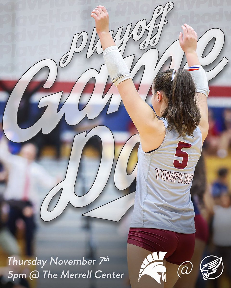 Round 2!! Let’s go! Pack the stands at Merrell Center at 5!! Wear your pj’s! #nph #leenails #devoured ♥️💙🏐🩷