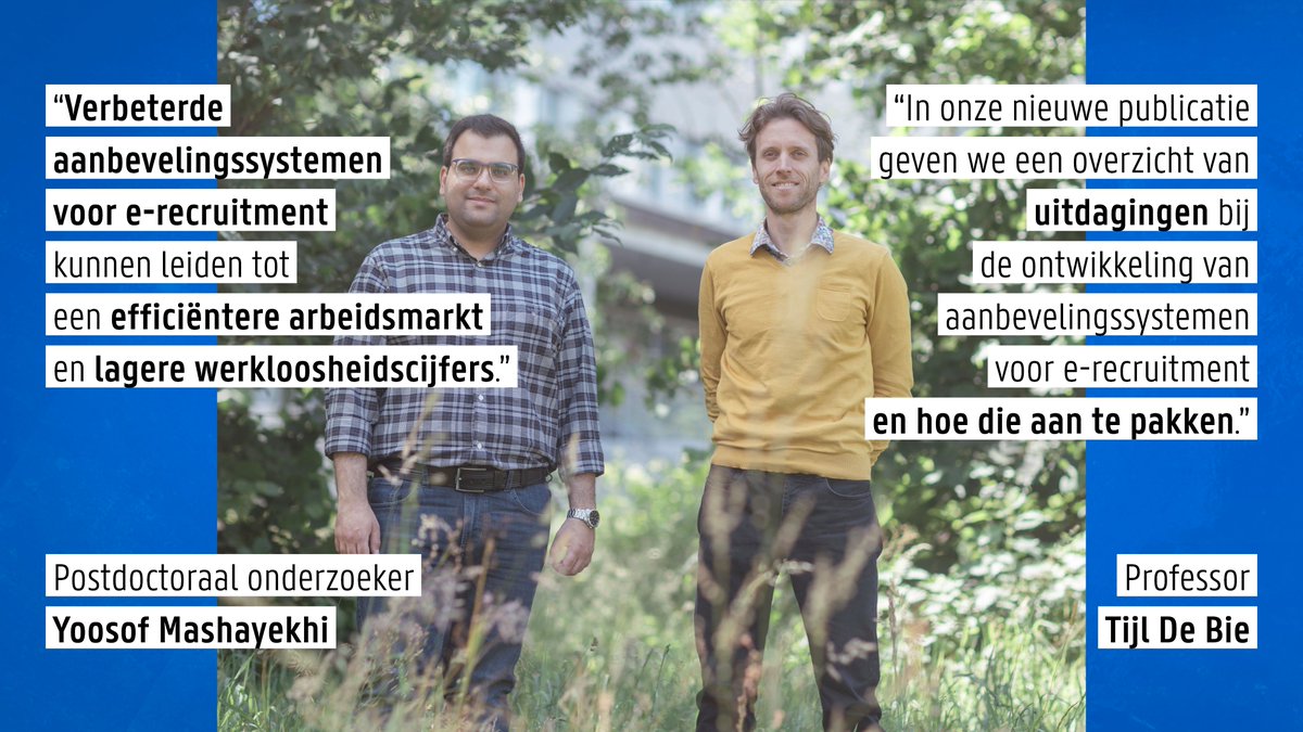 UGentAtWork's tweet photo. Nieuwe Research Brief! In het digitale tijdperk zijn ‘e-recruitment platformen’ enorm belangrijk geworden. Onderzoeksgroep @aidaugent bracht de kansen en uitdagingen van ‘aanbevelingssystemen’ in e-recruitment in kaart. Link naar volledige Research Brief: https://t.co/EGsVUhPn3O https://t.co/wGHSk4xH0d