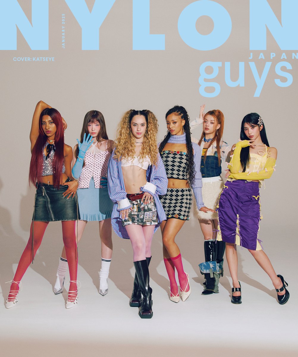 NYLONJAPAN's tweet photo. ＼表紙解禁／
アップカミングな国際的ガールズグループ #KATSEYE が NYLON JAPAN1月号特別版（11月28日発売）で世界初ファッション誌Wカバーに✨
『もしも6体のアイコンドールが動き出し、秘密のホリデーパーティを開催したら……？』というテーマで、全ガールズの憧れを詰め込んだような夢あふれるクリエイティヴが炸裂💗
予約はコチラ🔗https://t.co/PDrKFzjblG
@katseyeworld
@StyleADDICTION