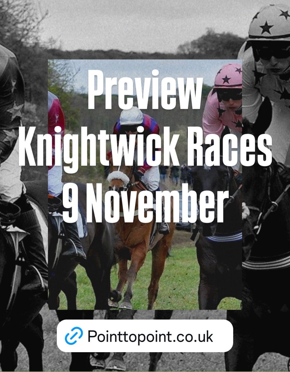 GBpointing (@gbpointing) on Twitter photo PREVIEW
KNIGHTWICK RACES
9TH NOVEMBER
pointtopoint.co.uk/news_articles/…
<a href="/KnightwickRaces/">Knightwick Races</a>
<a href="/WestMercianP2P/">West Mercian Point-to-Point Area</a>
#GoPointing PREVIEW
KNIGHTWICK RACES
9TH NOVEMBER
pointtopoint.co.uk/news_articles/…
<a href="/KnightwickRaces/">Knightwick Races</a>
<a href="/WestMercianP2P/">West Mercian Point-to-Point Area</a>
#GoPointing