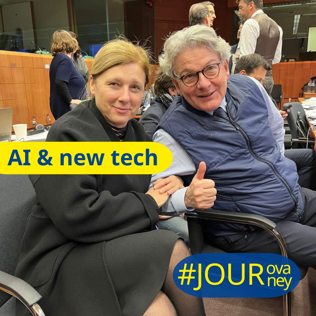 #ArtificialIntelligence: a good servant but a bad master?

What have we achieved so that people can trust #AI and not fear it?🤖✨

📜 1st ever legal framework in the world: #AIAct
💡 EU sees the development of AI as a key pillar of its economic strategy

#JourovaJourney