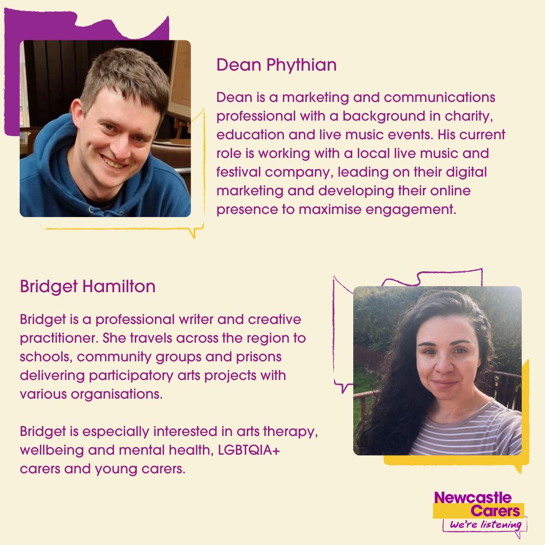This week is #TrusteesWeek

During this Trustees' Week, we want to say a huge THANK YOU to our incredible Trustees! Your skills, expertise and dedication drive our vision and help us make a difference for carers of all ages in Newcastle.

Meet our amazing Trustees 😊