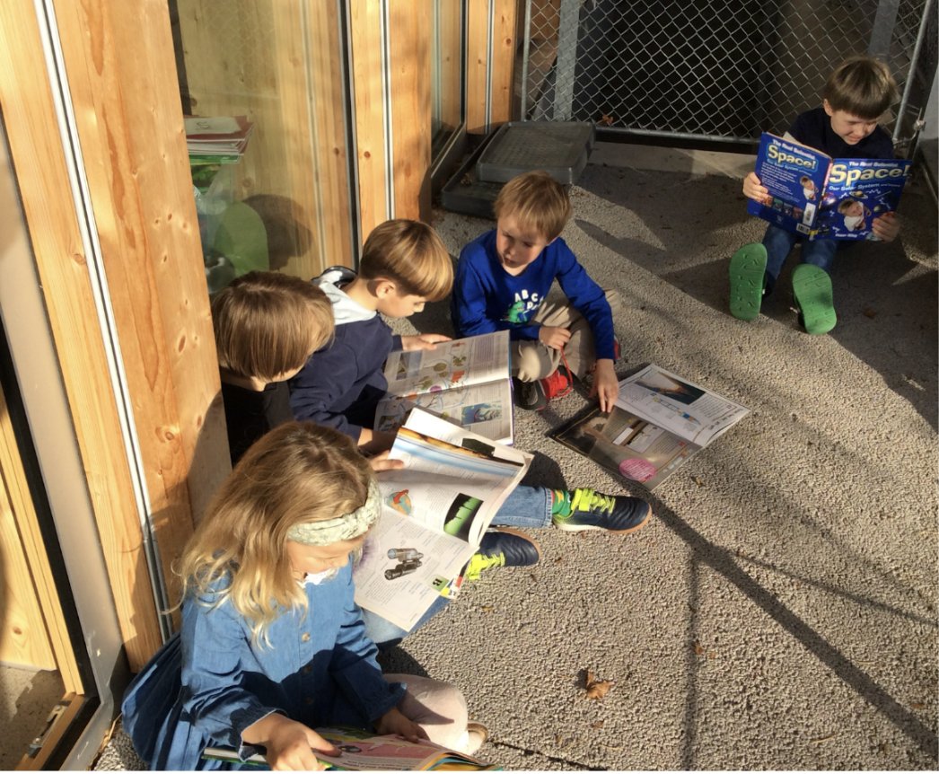 ISRprimary's tweet photo. @ISRheintal  🌌✨#ISRGrade1 students took their learning out of this world today! Reading non-fiction books about space outside, they used their critical thinking skills to come up with some amazing Wonder Wall questions. 🚀💭 #ISRinquirers https://t.co/TyuOjfOS3G