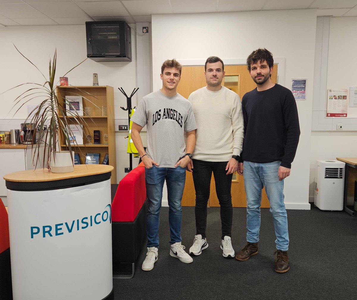 predictia's tweet photo. ✈️ Our colleagues @cuadradot8, @AntonioPerez_97 and @sergionatal_ will be spending the following weeks working at the @previsico HQ in Loughborough🇬🇧as a part of the #ClearClimate project secondments.

Stay tuned for more #AdventuresOnHiRes🚀 https://t.co/Ny9SpRYqZr