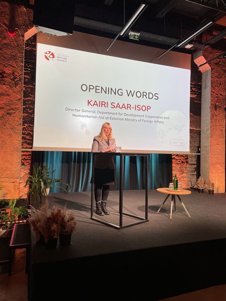 Had the honor to say opening words <a href="/pagulasabi/">Estonian Refugee Council</a> conference. The humanitarian field is facing many challenges today: declining access, diminishing resources, worsening security of humanitarian workers, increasing number of conflicts. Today's conference will address many of these.