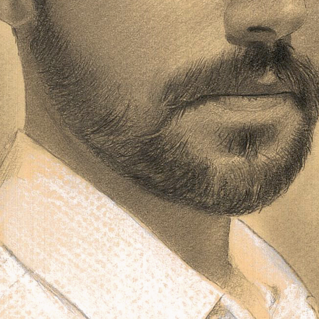 Hola, por aquí os dejo con uno de los últimos encargos en los que he estado trabajando, espero que os guste.
Encargo. "Retrato de Adrián"- Grafito y pastel blanco sobre papel (29,7 x 42 cm, 2024) 
Commission. "Portrait of Adrian"- Graphite and white pastel on paper.
