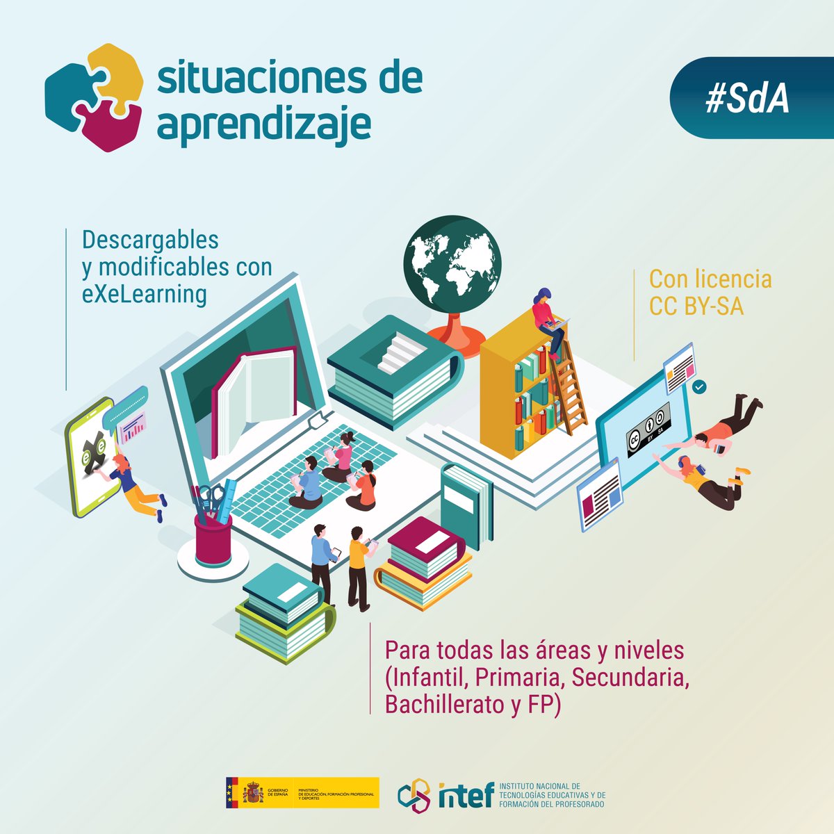 📑¿Necesitas situaciones de aprendizaje #LOMLOE para tu aula?

🌠Entra en el proyecto #SdA y descubre todos los materiales compartidos por otros docentes en activo, de licencia abierta y editables

🔗intef.es/recursos-educa…