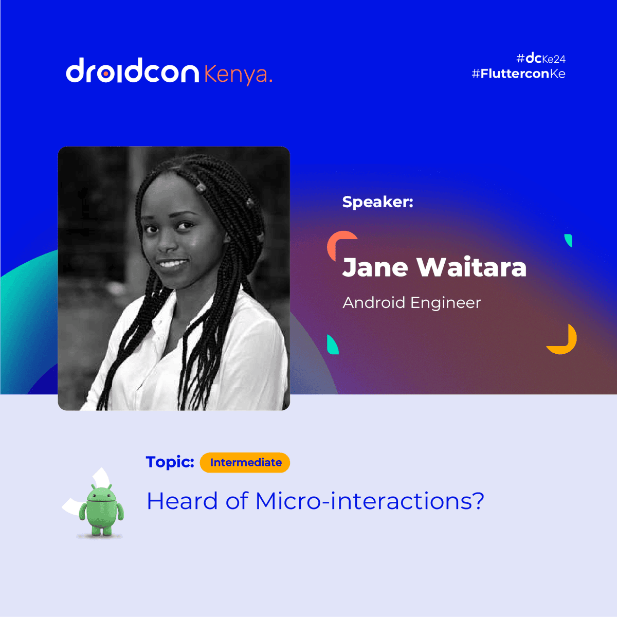 💥 Right now at #dcke24: <a href="/mumbicodes/">Jane Waitara</a> is unlocking the secret to creating engaging Micro-interactions that will make your app feel alive! 🎉 Learn how small, purposeful details can elevate user experience and boost satisfaction.

<a href="/googleafrica/">Google in Africa</a> #UXDesign #AndroidDev