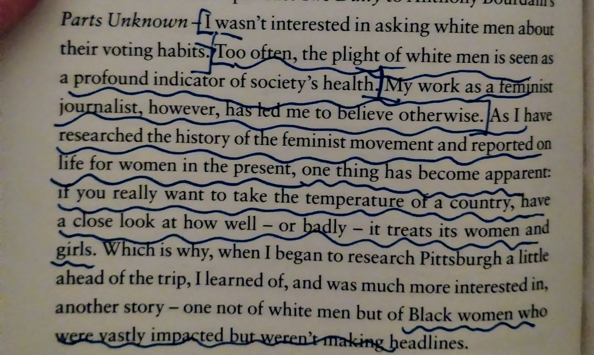 Elizabeth Morris 🍉 (@elizabethmoya) on Twitter photo 'If you really want to take the temperature of a country, have a close look at how well - or how badly - it treats its women and girls'.
An evergreen passage, by <a href="/marisajbate/">Marisa Bate</a> from her book And Still We March, about how we search for hope during a dark period in women's rights. 'If you really want to take the temperature of a country, have a close look at how well - or how badly - it treats its women and girls'.
An evergreen passage, by <a href="/marisajbate/">Marisa Bate</a> from her book And Still We March, about how we search for hope during a dark period in women's rights.