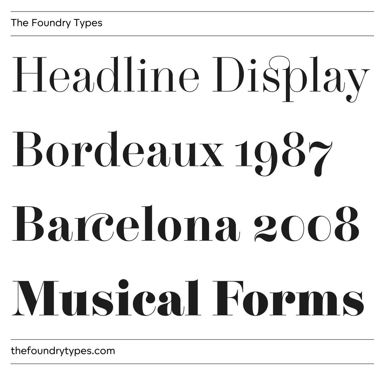 TheFoundryTypes's tweet image. Foundry Tiento, a graceful, curvaceous, exquisite, and delicately poised Neo-classical typeface suitable for editorial, headline display, and branding. 

Tr or Buy options are available via the link in our profile.

#fonts
