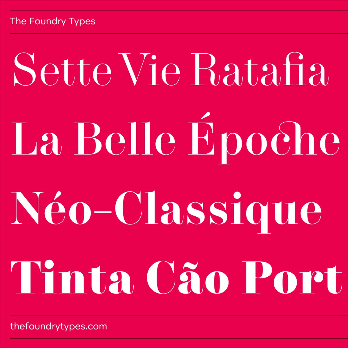 TheFoundryTypes's tweet image. Foundry Tiento, a graceful, curvaceous, exquisite, and delicately poised Neo-classical typeface suitable for editorial, headline display, and branding. 

Tr or Buy options are available via the link in our profile.

#fonts