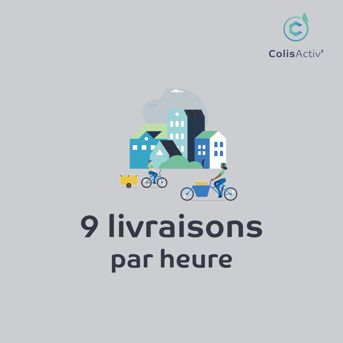 9 livraisons par heure sont effectuées en moyenne par les cyclologisticiens qui bénéficient du programme.📦 ➡️Ce chiffre peut varier entre 2 et 35, en fonction de la typologie du flux, des densités des zones desservies et des distances d’approche : urlr.me/t2QMq