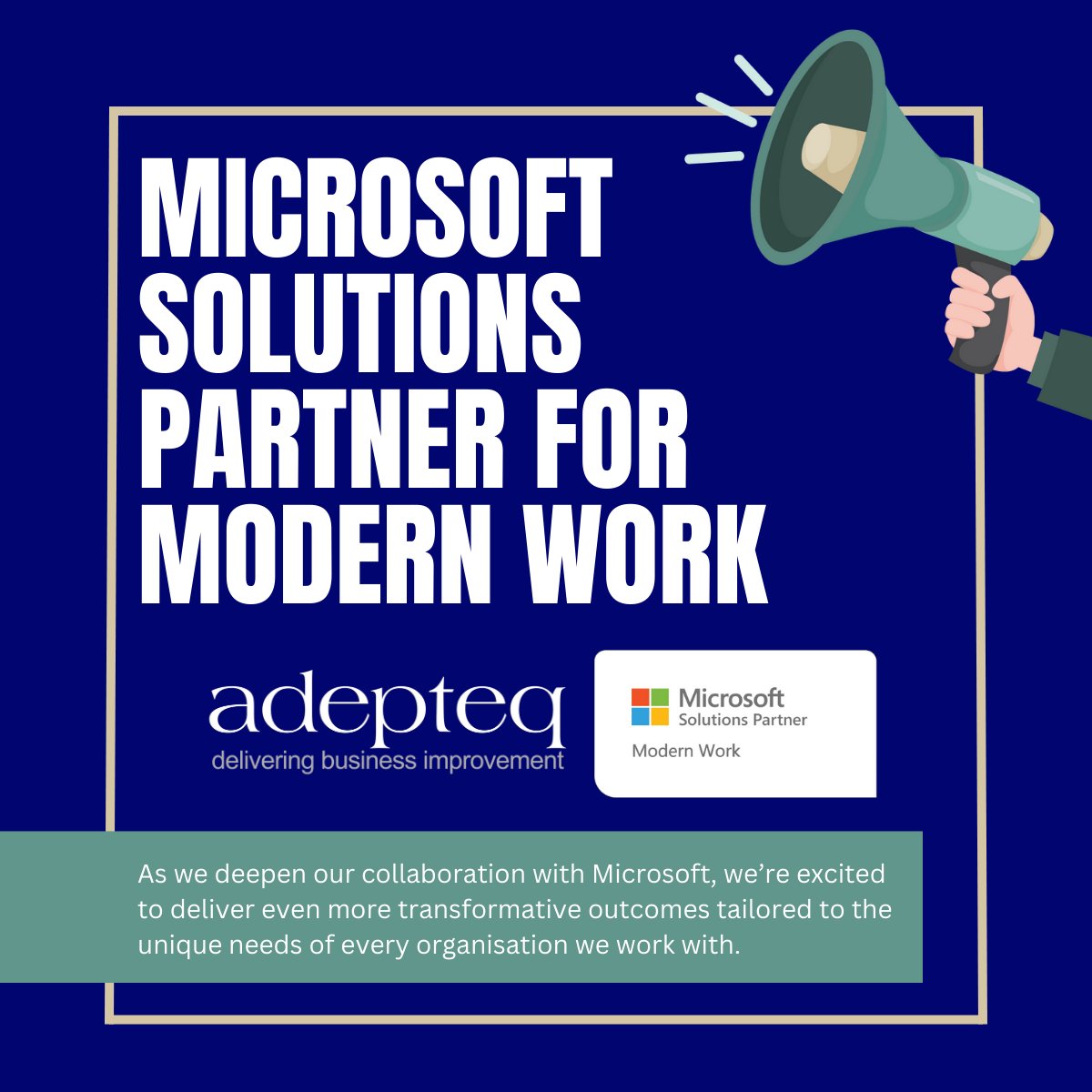 adepteq's tweet image. Adepteq is Now a Microsoft Solutions Partner for Modern Work

📖 Read the full article: adepteq.com/microsoft-solu…
📅 Book a discovery call with us: outlook.office365.com/book/Consultan…

#Microsoft365 #ModernWorkSolutions #DigitalTransformation #Adepteq #MicrosoftPartner #CloudMigration