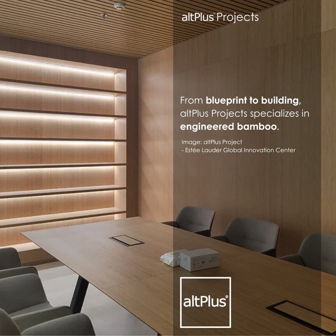 altPlus_Tech's tweet photo. For altPlus, the Estée Lauder Global Innovation Center was more than just a project; it was an opportunity to showcase our expertise and earn the trust of a global brand. 
#Projects #bamboo #EngineeredBamboo #bamboo #altPlus
👉 More Info:https://t.co/PK3R8Zp2Cc https://t.co/C1xGMcO6Eo