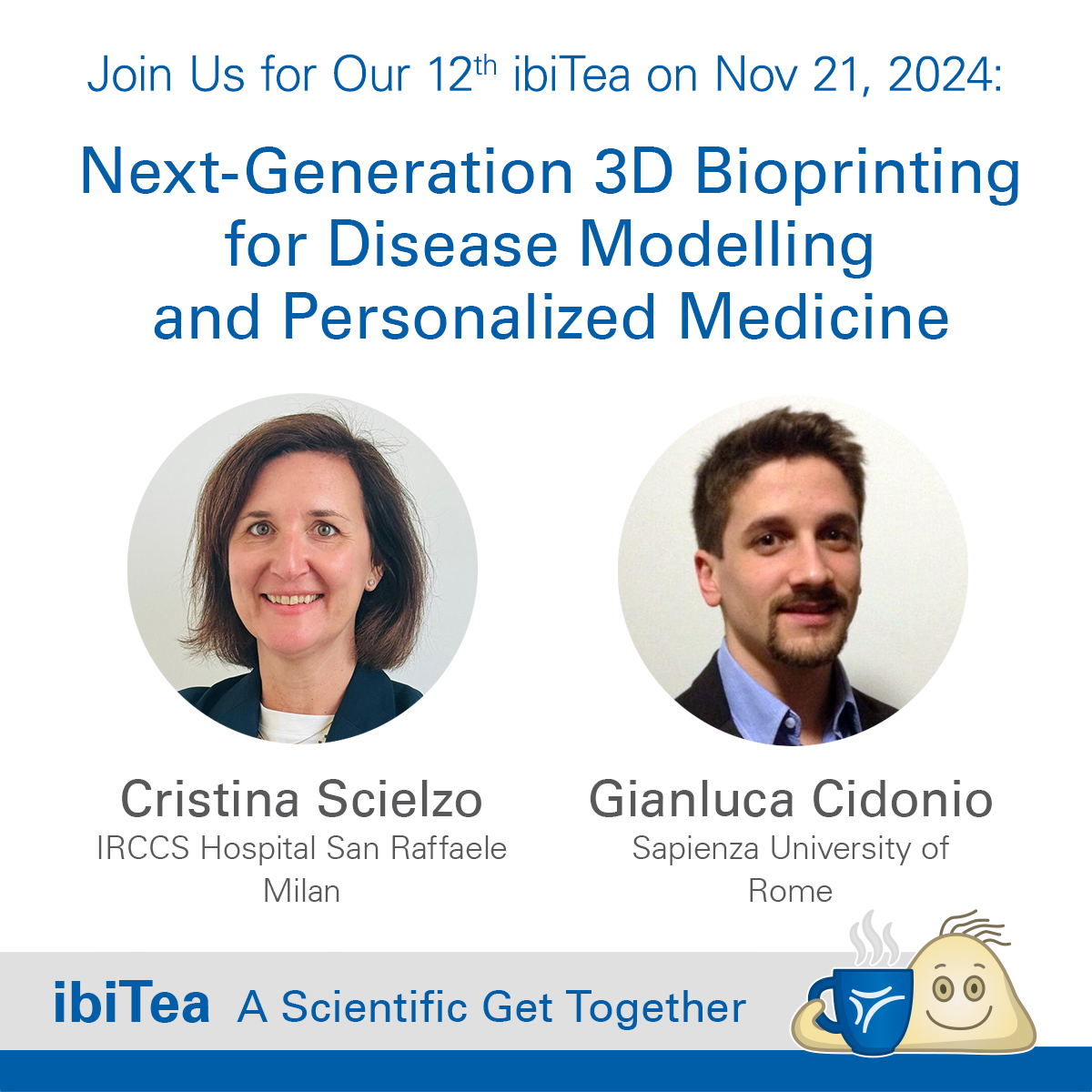 ibidi GmbH (@ibidicells) on Twitter photo Join us for our 12th #ibiTea on Nov 21, 2024!☕
Meet 1⃣Dr. Cristina Scielzo <a href="/ScielzoC/">Cristina Scielzo LAB</a> from <a href="/SanRaffaeleMI/">Ospedale San Raffaele</a> &
2⃣Dr. Gianluca Cidonio <a href="/gianlucacidonio/">Gianluca Cidonio</a> from
<a href="/SapienzaRoma/">Sapienza Università di Roma</a> as they share insights into #3Dbioprinting advancements.
🔗zurl.co/CIRJ
#innovation #technology Join us for our 12th #ibiTea on Nov 21, 2024!☕
Meet 1⃣Dr. Cristina Scielzo <a href="/ScielzoC/">Cristina Scielzo LAB</a> from <a href="/SanRaffaeleMI/">Ospedale San Raffaele</a> &
2⃣Dr. Gianluca Cidonio <a href="/gianlucacidonio/">Gianluca Cidonio</a> from
<a href="/SapienzaRoma/">Sapienza Università di Roma</a> as they share insights into #3Dbioprinting advancements.
🔗zurl.co/CIRJ
#innovation #technology