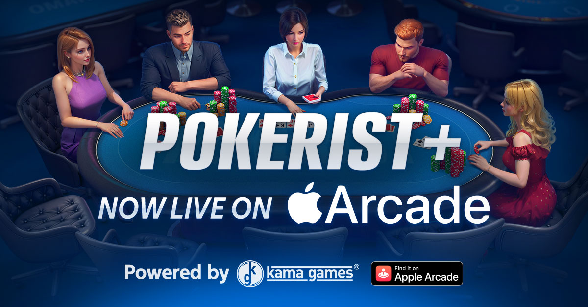 kamagames's tweet image. Pokerist+ Launches to Apple Arcade | KamaGames: kamagames.com/news/PokeristA… 

To start playing Pokerist+ on Apple Arcade today, click here: apps.apple.com/us/app/texas-h…

#SocialCasino #AppleArcade #Apple #OnlineGaming