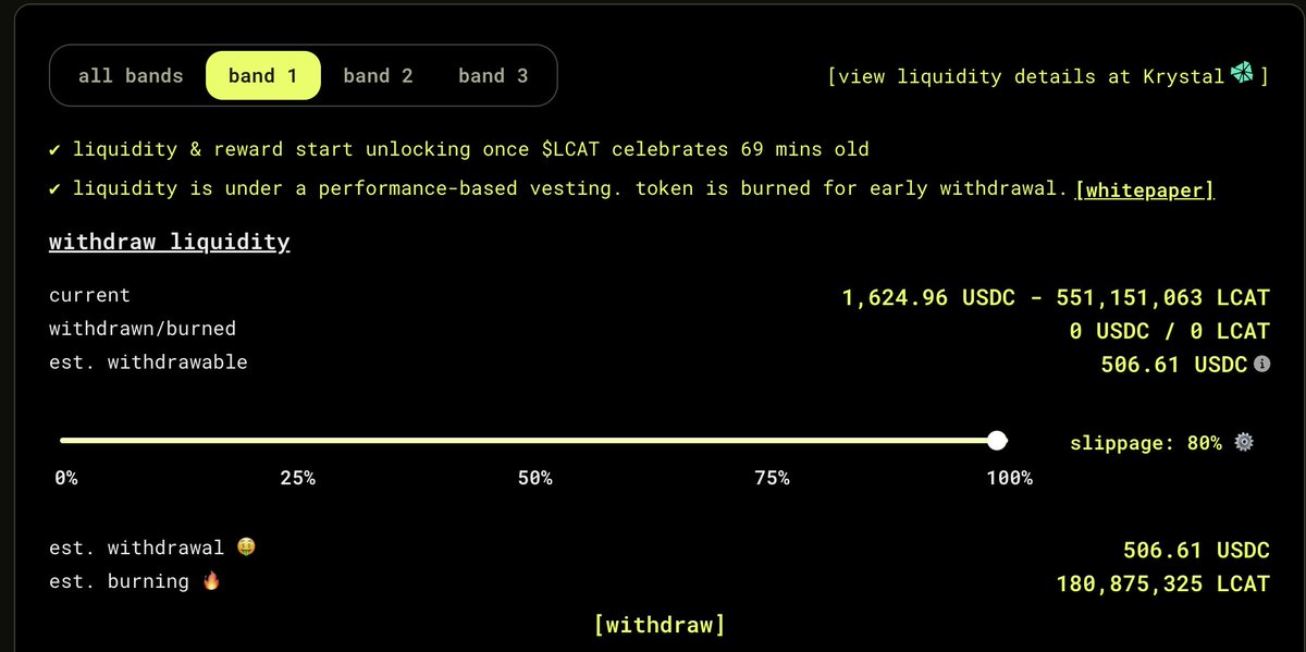 We have burned more than 108M $LCAT 🔥

And will use additional LP fees to buy back our token!

Show us your support with a wave of hands! 😼😼😼

#liquidcat