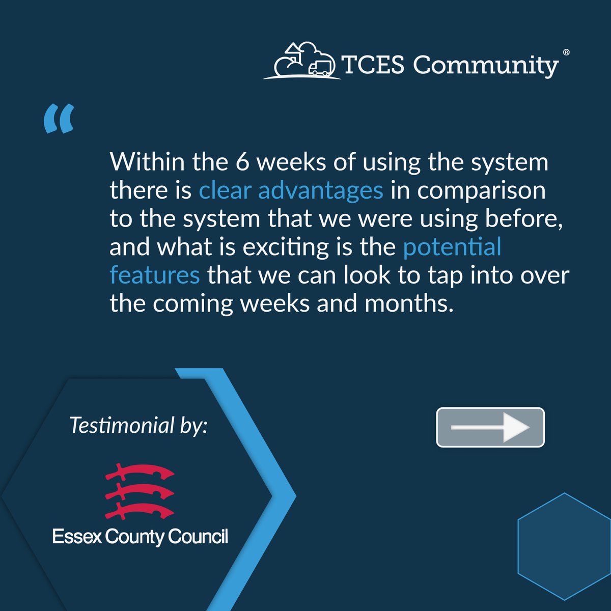 TCES_Community's tweet image. We are proud to receive a testimonial from one of our community equipment customers, highlighting the positive impact that our software is having on their service and how they are excited to utilise the many features TCES Community offers.

🔗bit.ly/3CeoktQ