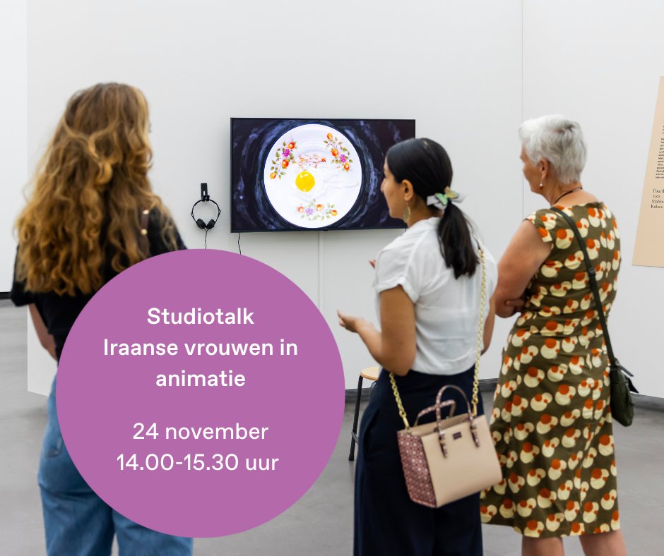 Museum Arnhem (@museumarnhem) on Twitter photo Op zondag 24 november (14.00-15.30 u) nemen curatoren en filmmakers <a href="/NarjesMohammad9/">Narjes Mohammadi</a> en Nahid Malayeri je tijdens een (Engelstalige) studiotalk graag mee in het verhaal achter de tentoonstelling 'Iraanse vrouwen in animatie' en hun eigen werk. Meld je aan: bit.ly/4hArEQa Op zondag 24 november (14.00-15.30 u) nemen curatoren en filmmakers <a href="/NarjesMohammad9/">Narjes Mohammadi</a> en Nahid Malayeri je tijdens een (Engelstalige) studiotalk graag mee in het verhaal achter de tentoonstelling 'Iraanse vrouwen in animatie' en hun eigen werk. Meld je aan: bit.ly/4hArEQa