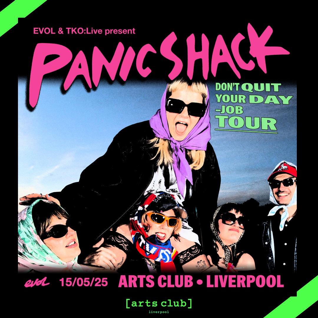 Arts Club Liverpool (@artsclublpool) on Twitter photo ON SALE | Welsh punk rockers <a href="/panicshack/">Panic Shack</a> head to Arts Club in Liverpool on 15th May 2025 for a huge live show.
Tickets; bit.ly/panicshackLIV ON SALE | Welsh punk rockers <a href="/panicshack/">Panic Shack</a> head to Arts Club in Liverpool on 15th May 2025 for a huge live show.
Tickets; bit.ly/panicshackLIV