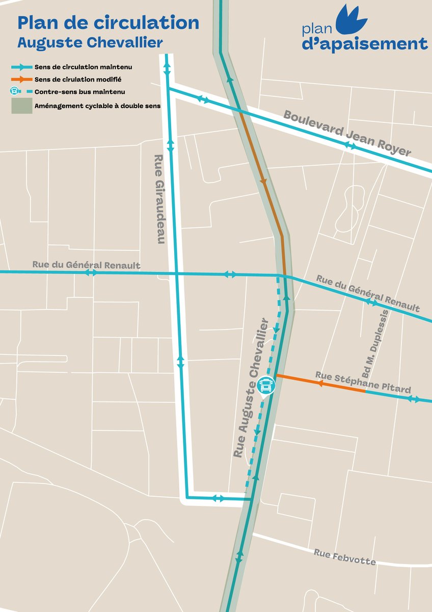 🔜 Dès demain, un nouveau plan de circulation sera mis en place Rue Auguste Chevalier.

On vous explique tout ici :
tours.fr/actualites/nou…