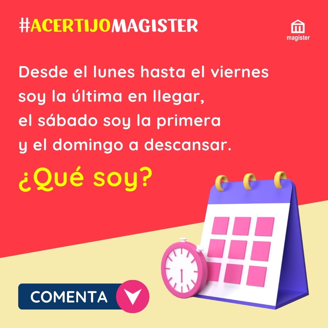 ¿Eres capaz de resolver este acertijo? 🤔

Te daremos ❤️ si tu respuesta es correcta ⤵️

#acertijomagister #magister #magisterformación #retomatemático #adivinanzas #acertijos #recursosdocentes #recursosdidácticos #oposiciones2025 #oposiciones2026