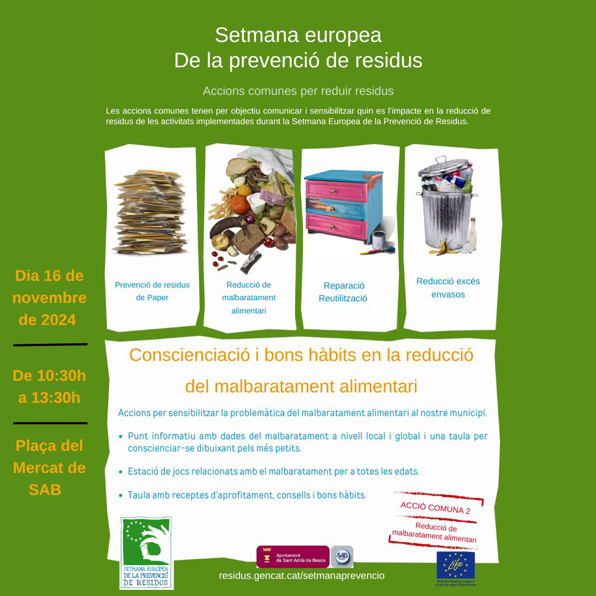 Sant Adrià de Besòs se suma a la Setmana Europea de la Prevenció de Residus
areabesos.com/diario/sant-ad…