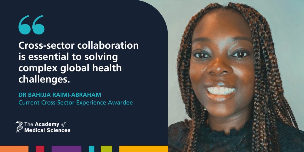 Academy of Medical Sciences (@acmedsci) on Twitter photo Apply now for our Cross-Sector Experience Awards to receive:
💸 Up to £100k of flexible funding
📅 3-12 months of experience working in a new sector
🤝 The opportunity to connect across sectors
Closes 27 February 2025: bit.ly/4fwjoPp
Quote from awardee <a href="/DrBahijjaRaimiA/">Dr Bahijja Raimi-A</a> Apply now for our Cross-Sector Experience Awards to receive:
💸 Up to £100k of flexible funding
📅 3-12 months of experience working in a new sector
🤝 The opportunity to connect across sectors
Closes 27 February 2025: bit.ly/4fwjoPp
Quote from awardee <a href="/DrBahijjaRaimiA/">Dr Bahijja Raimi-A</a>