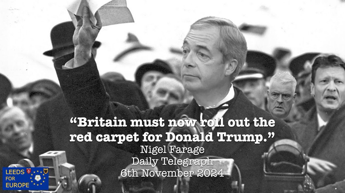 “Britain must now roll out the red carpet for Donald Trump.”
- Nigel Farage, 6 November 2024