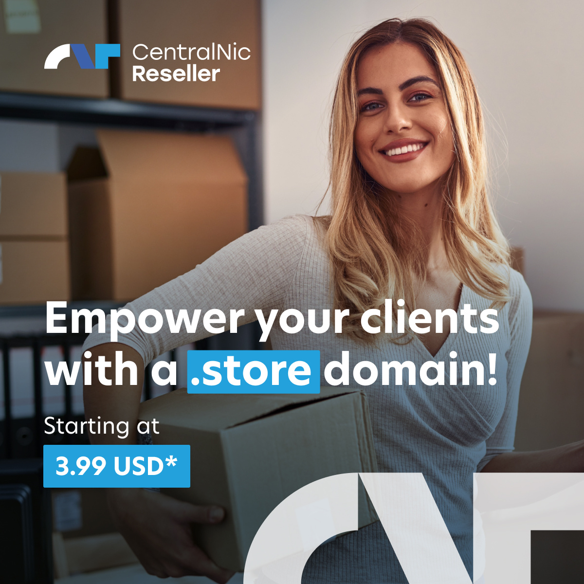 CNicReseller's tweet photo. A .store domain is the ideal choice to help your clients launch or grow their online stores. Offer them the chance to build a strong e-commerce presence with .store. https://t.co/Zw1yqZw09l