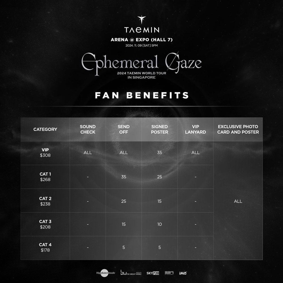 xoalsoax's tweet photo. WTS | LFB | Selling Taemin Ephemeral Gaze in Singapore 

• 1 VIP 105 row B (got closer seats so im selling this one) — 290SGD

• Print-At-Home ticket, secured during presale, all perks included
• Paypal/can also pay at venue. DM if sure buyer

#Ephemeral_Gaze_SINGAPORE https://t.co/w8h6KxcJPP
