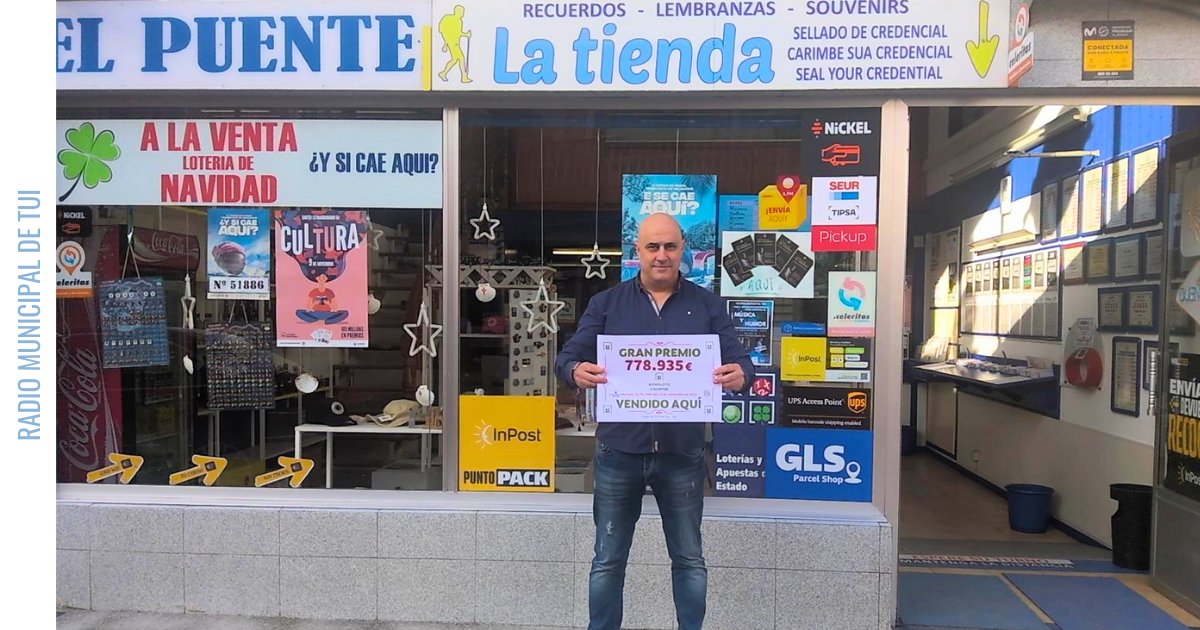 O único acertante da combinación gañadora do sorteo da Bonoloto do día de onte selou o seu boleto en Tui. Foi en concreto no despacho receptor 86.180 situado na Avenida de Portugal. Lévase un premio de 778.935,81€.

Combinación gañadora 2,6, 7, 11, 28 e 38 C 18 R 7