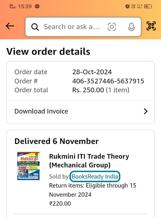 Sandeep05922197's tweet photo. Dear @amazonIN what is this ? On 28th October I have booked a book it is not delivered yet it is delivered why showing such ... Dear responsible authority take action plz... https://t.co/p6oce5QQSC
