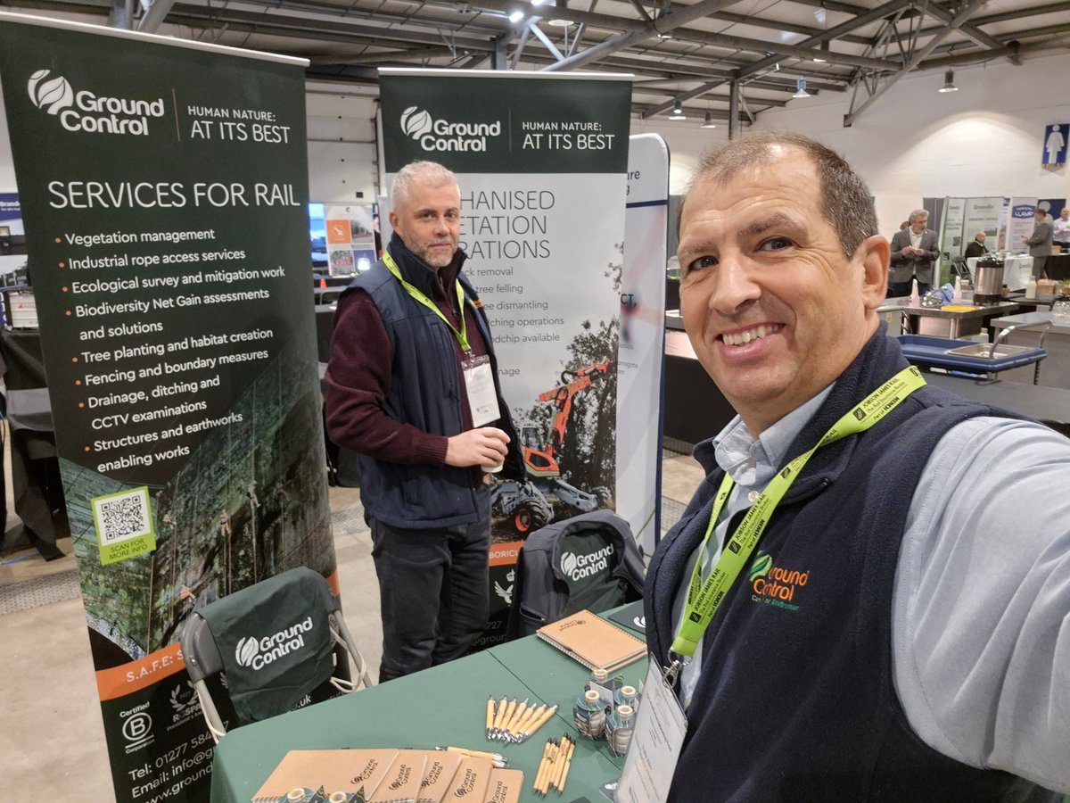 GroundControlGC's tweet image. We're in Harrogate with RIN Events, sharing how Ground Control can safely support vegetation clearance with our specialist operations and plant.

Say hello to Peter and Mathew to find out more, or if you can't attend you can speak with our experts below:

ground-control.co.uk/sectors/infras…