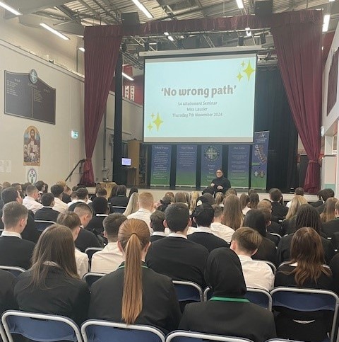 stbenedictsren's tweet photo. S4 pupils are involved in an attainment seminar today #preparationforexams #growthmindset #realisingpotential https://t.co/IJhtFDEFf1