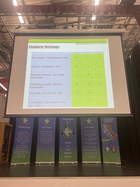 S4 pupils are involved in an attainment seminar today #preparationforexams #growthmindset #realisingpotential
