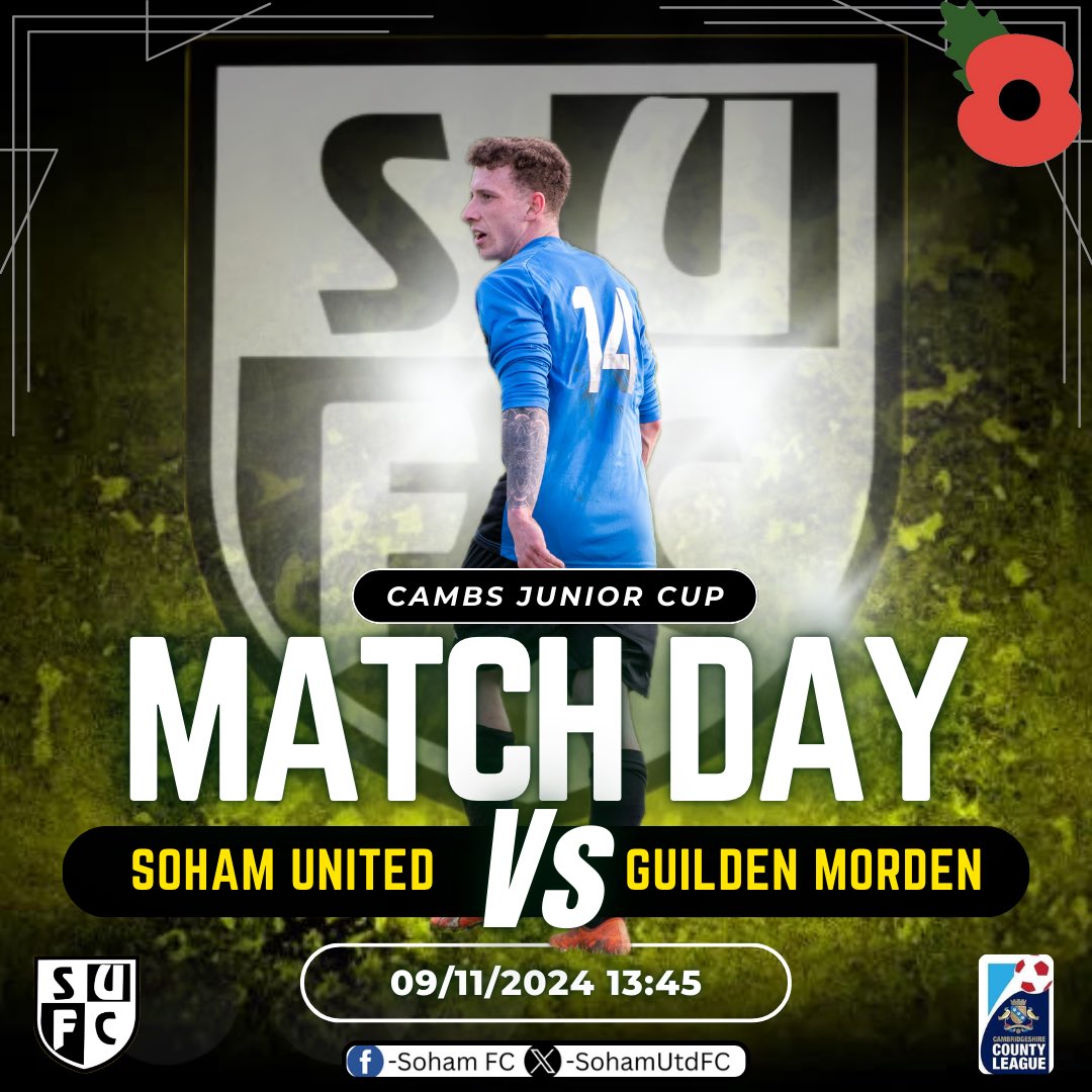 This weekend we are at home in the Cambs Junior Cup. Come down and support the boys and hopefully we can have another good cup run this year 🏆