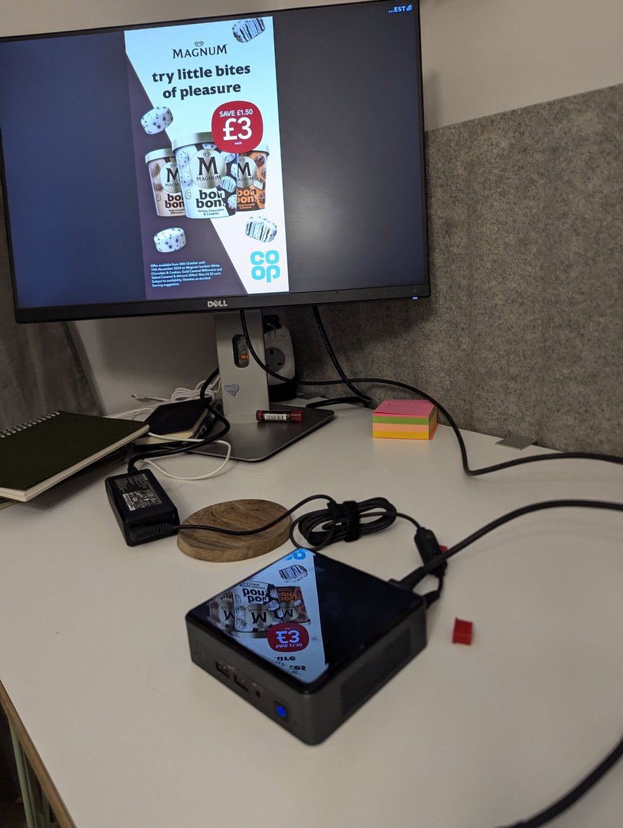 New toy. It's like having a shop window in my lounge....now if I can just connect to the internet!