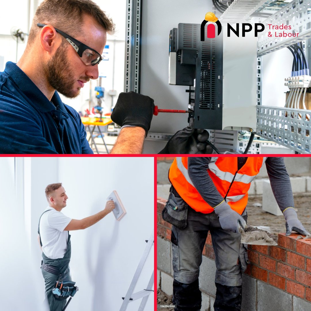 NPP_Limited's tweet photo. Looking for your next opportunity in the trades? 👷

Whether you're a skilled painter, electrician, or general labourer, NPP has exciting roles waiting for you! 

Register today: https://t.co/SjlYsf8aUi  

#tradesjobs #labourjobs #careeropportunities https://t.co/5syr7RyNfU