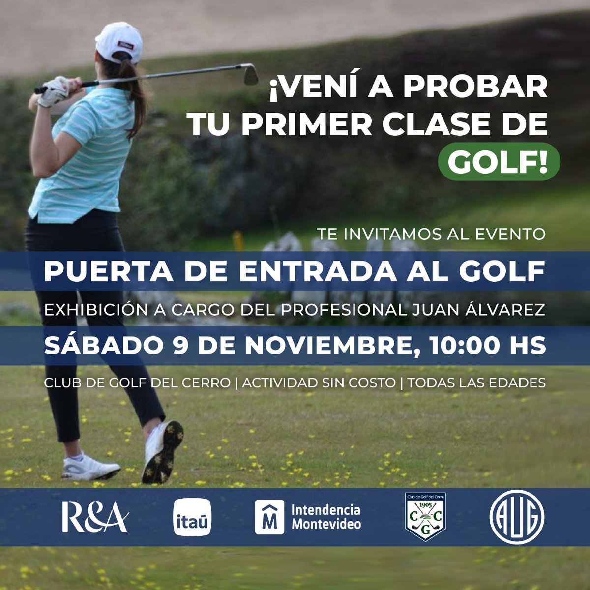¿Querés jugar golf por primera vez? Acercate al Club de Golf del Cerro este sábado y súmate a una nueva experiencia!!!