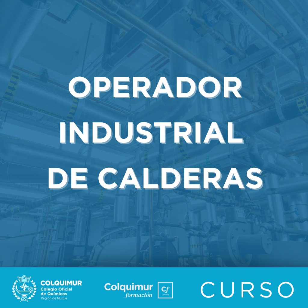 COLQUIMUR's tweet image. ✅OPERADOR INDUSTRIAL DE CALDERAS
📆 del 16 al 19 diciembre 24 y del 7 al 10 enero 25
👨‍🏫 José Martínez
📌 goo.su/3ecC3m

#colquimur #colquimurformación #operadorindustrialdecalderas #operador #industrial #calderas #empleo #profesión