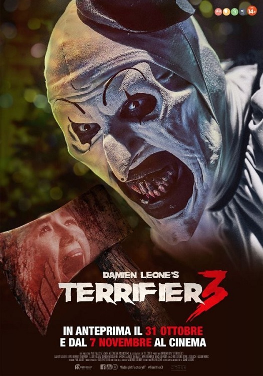 mondodopp's tweet photo. Dopo l'anteprima della scorsa settimana, da oggi #SoloAlCinema arriva l'horror-slasher #Terrifier3 di #DamienLeone, con #LaurenLaVera e #DavidHowardThornton... eccone in esclusiva i #doppiatori italiani!
https://t.co/AUpOyb72k5 https://t.co/QLTGp92lTL