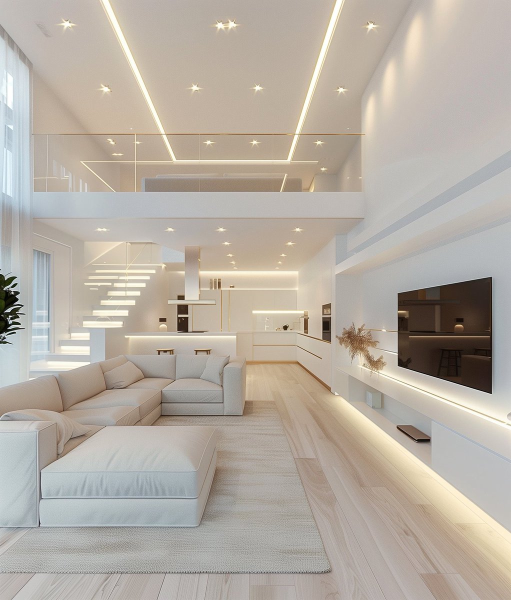 INTERIORPORN1's tweet photo. I’m in love with this loft apartment https://t.co/qgJXBppbHu
