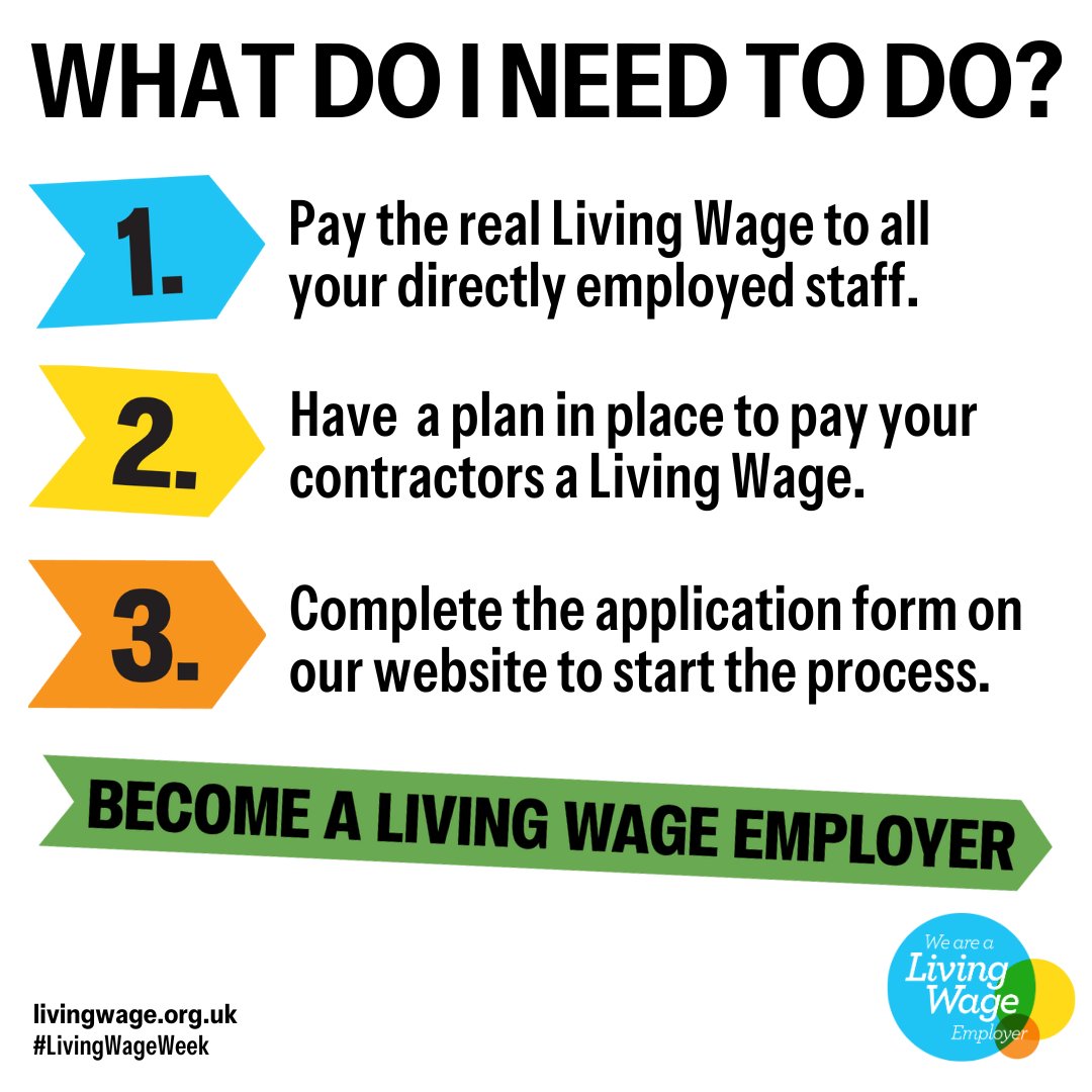 Living Wage Foundation (@livingwageuk) on Twitter photo 💡 Ever wondered how you become a Living Wage Employer?
There’s just three main steps to becoming accredited.
👉Join the movement of over 15,000 accredited organisations across the UK who are taking the extra step to support their staff: livingwage.org.uk 💡 Ever wondered how you become a Living Wage Employer?
There’s just three main steps to becoming accredited.
👉Join the movement of over 15,000 accredited organisations across the UK who are taking the extra step to support their staff: livingwage.org.uk