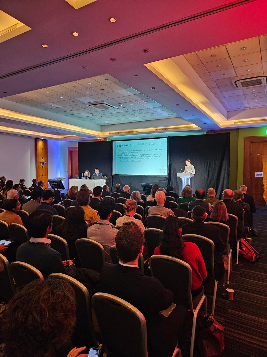 theABN_Info's tweet image. 'Leading light in Parkinson's treatments @CamilleBCarroll speaking about new approaches here at our Autumn Meeting
#parkinsons #Neurology